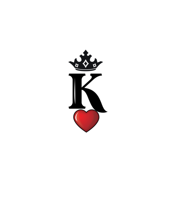 Cuplu HeartKing model alb pe tricou