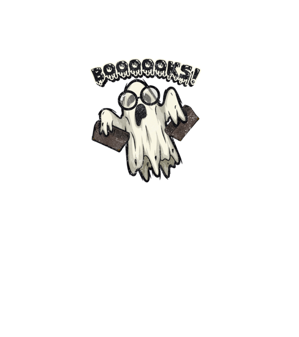 Spooky booookworm model negru pe tricou