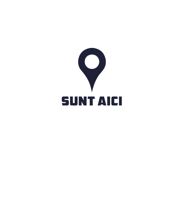 Sunt Aici model alb pe tricou