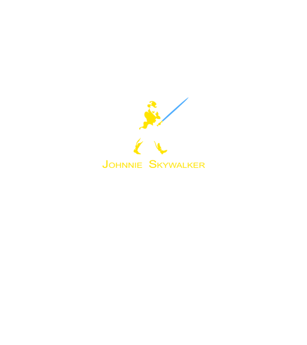 Johnnie Skywalker model negru pe tricou