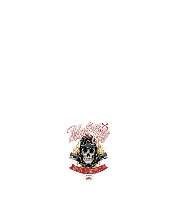 Motor City model albastru închis pe tricou