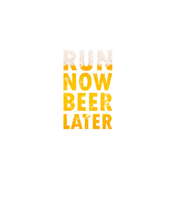 Run now beer later model negru pe tricou