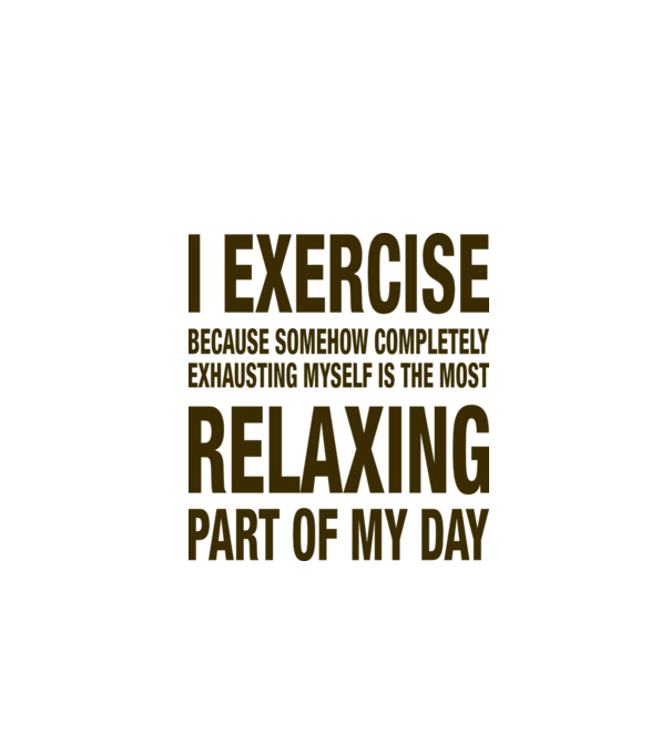 I exercise because model gri pe tricou