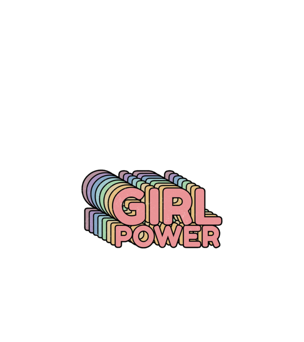 Girl power model nisipiu pe tricou