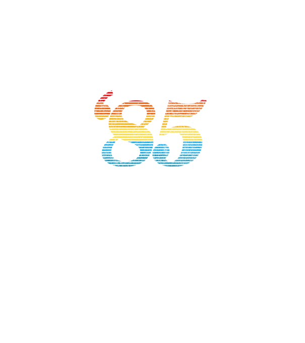 Retro Birthday 1985 model negru pe tricou