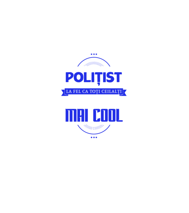 Sunt polițist, la fel ca toți ceilalți, dar mult mai cool model negru pe tricou