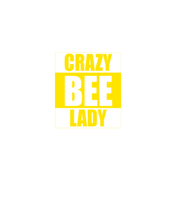 Crazy bee lady model negru pe tricou