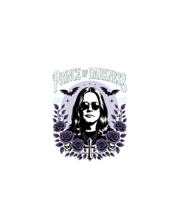 Prince of Darkness model negru pe tricou