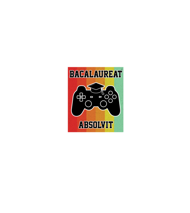 bacalaureat absolvit model negru pe tricou