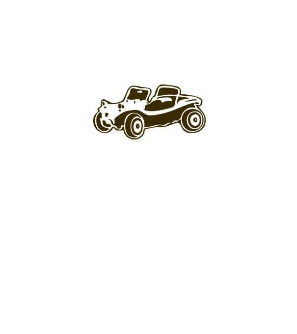 Buggy model alb pe tricou