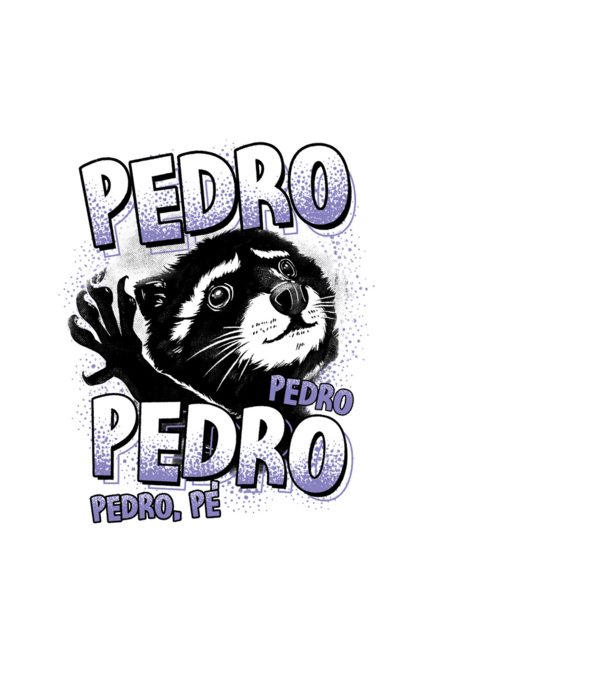 PEDRO PEDRO PEDRO model alb pe tricou