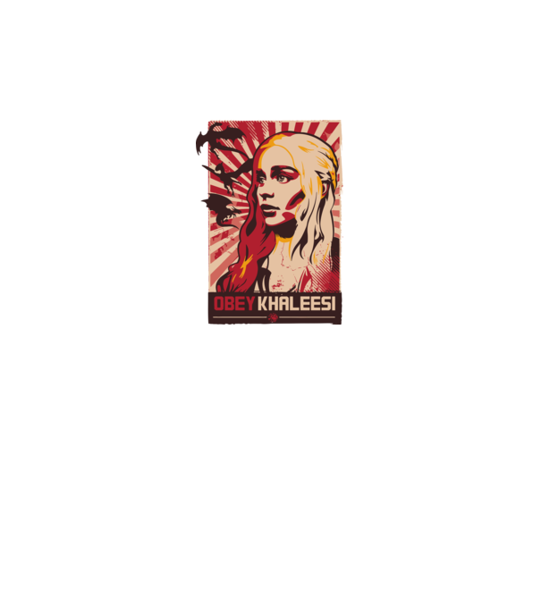 Obey Khaleesi model gri pe tricou