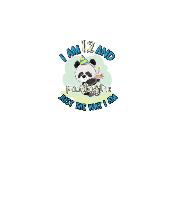 PANDASTIC 12 model alb pe tricou