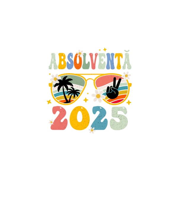 Absolventă 2025 model negru pe tricou