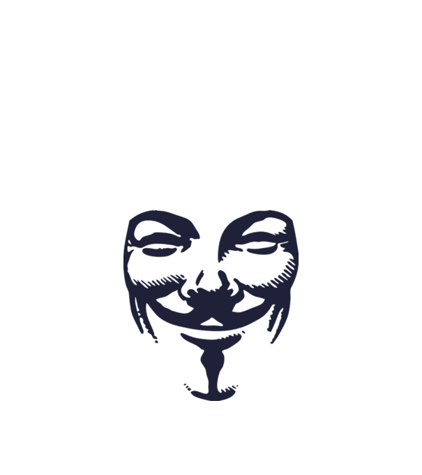 vendetta mask model portocaliu pe tricou