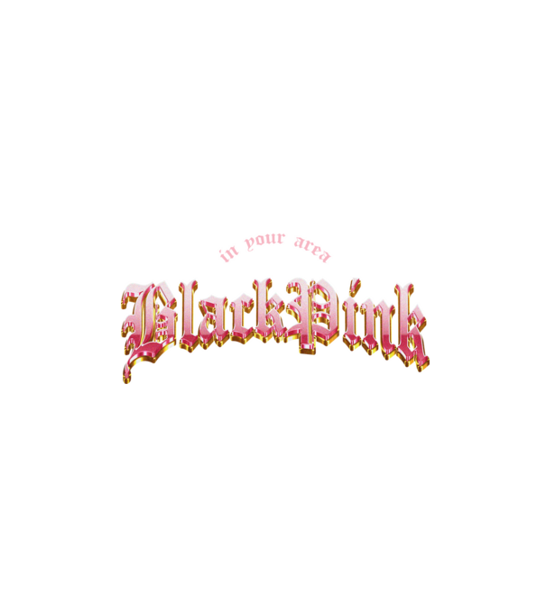 BLACPINK in your area model negru pe tricou