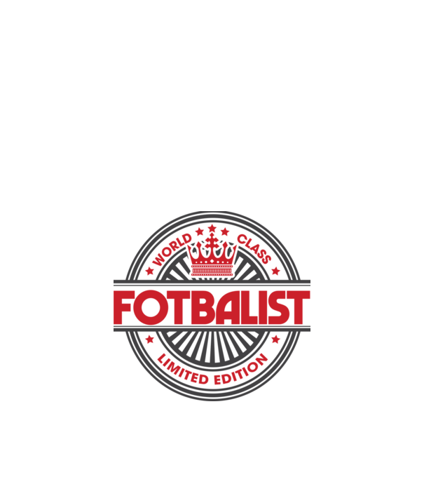 Fotbalist model alb pe tricou