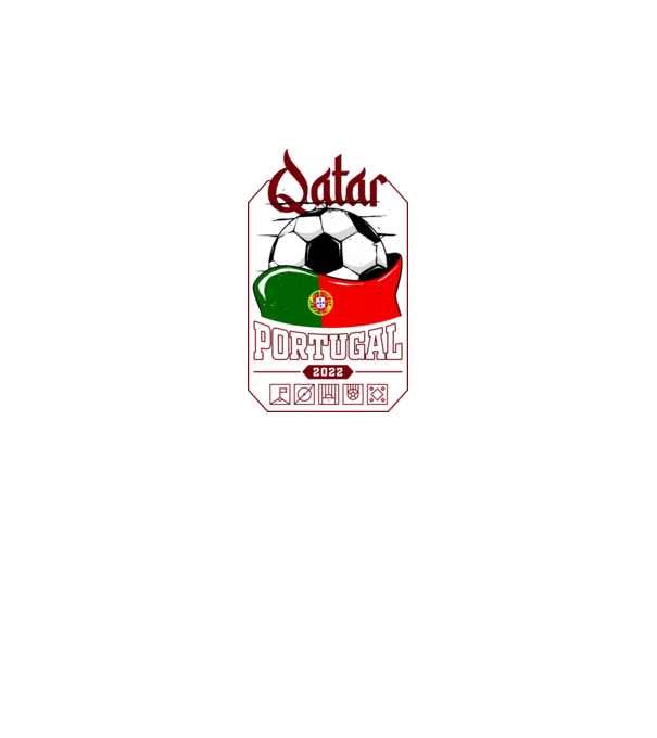 Qatar teams Portugal model negru pe tricou