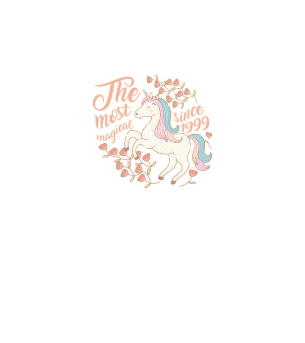 The most magical unicorn 1999 model alb pe tricou