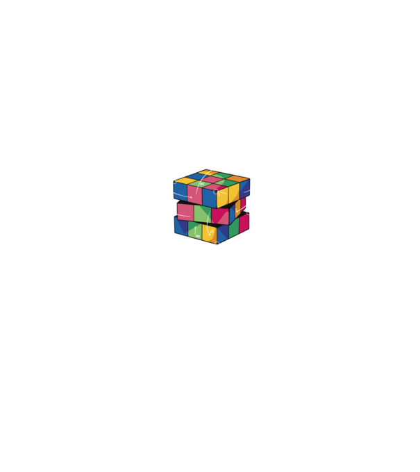 Rubik cube what part model negru pe tricou