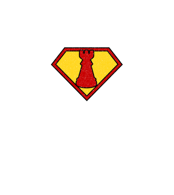 SuperChess turnul de sah model albastru regal pe tricou