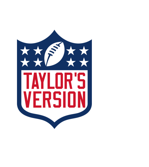 Taylor Swift football logo model albastru deschis pe tricou
