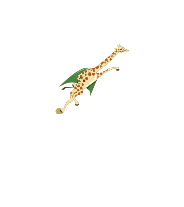 Girafă Super model alb pe tricou