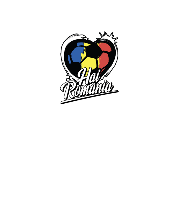 Hai romania heart model negru pe tricou