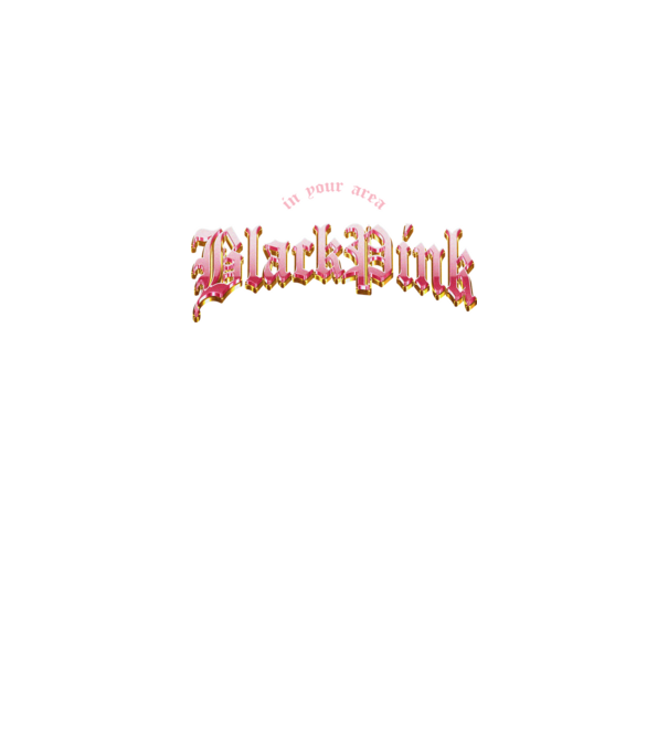 BLACPINK in your area model negru pe tricou