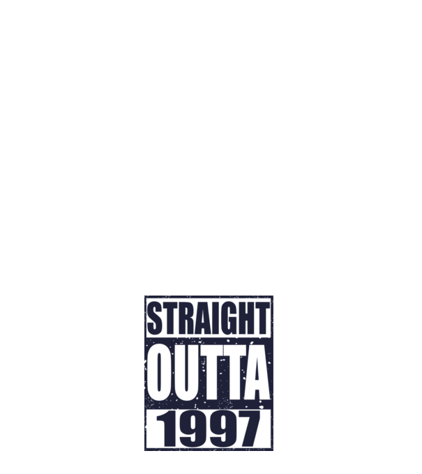 Straight Outta - 1997 model roșu pe tricou