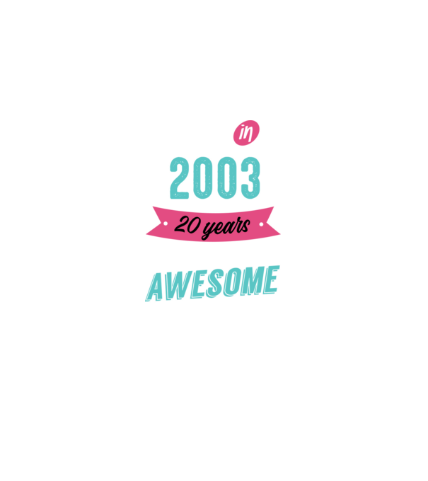 MADE IN 2003 model negru pe tricou