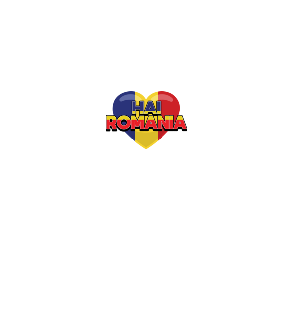 Romania heart model gri pe tricou