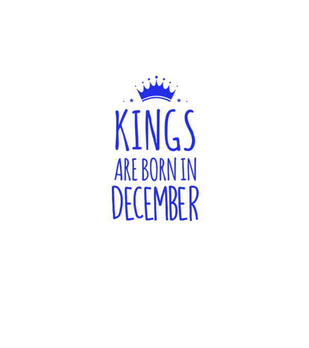 Kings are born in - December model gri pe tricou