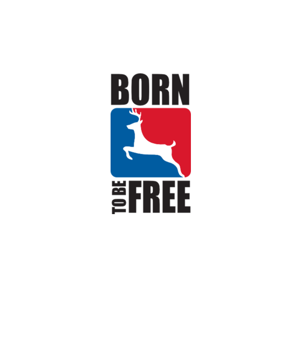 born to be free model gri pe tricou