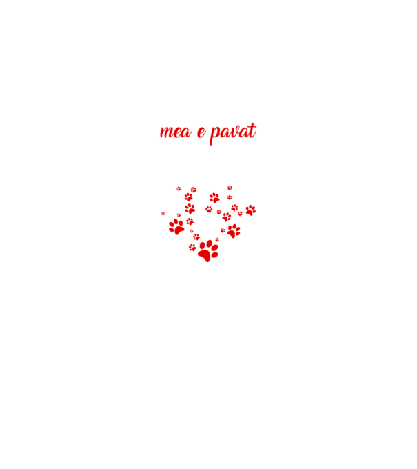 Drumul spre inima mea e pavat cu urme de labe model negru pe tricou
