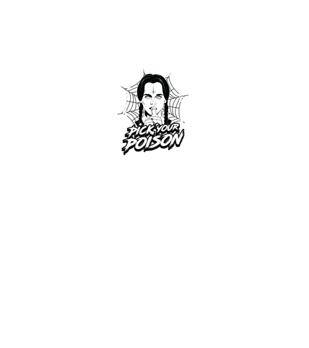 WEDNESDAY Pick your poison model negru pe tricou