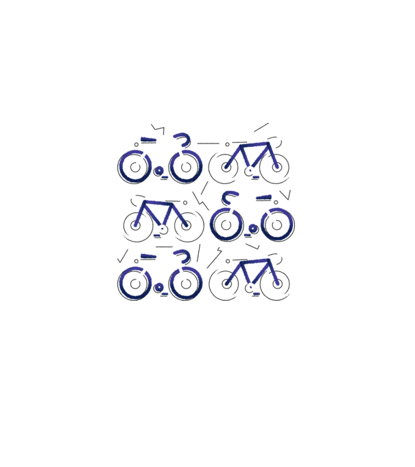 Bikes model gri pe tricou