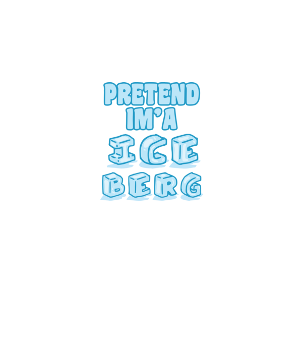 Iceberg carnaval model alb pe tricou