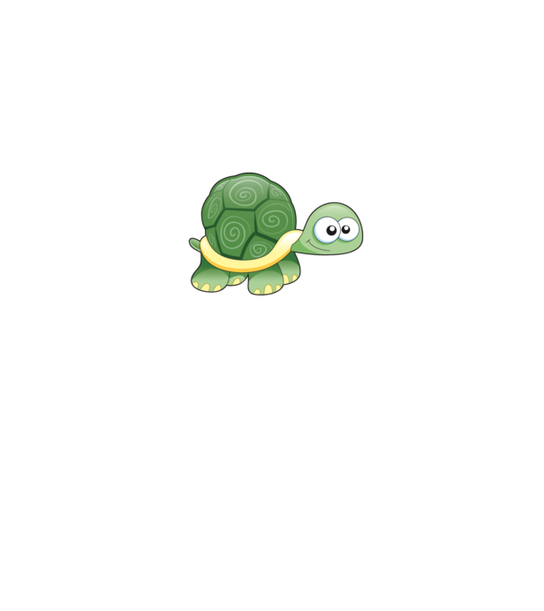 Turtle model turcoaz pe tricou