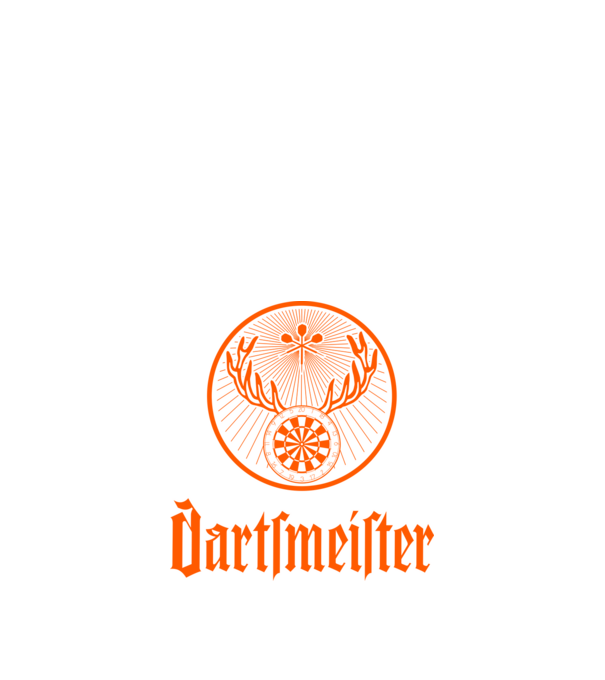 Dartsmeister Dark model negru pe tricou