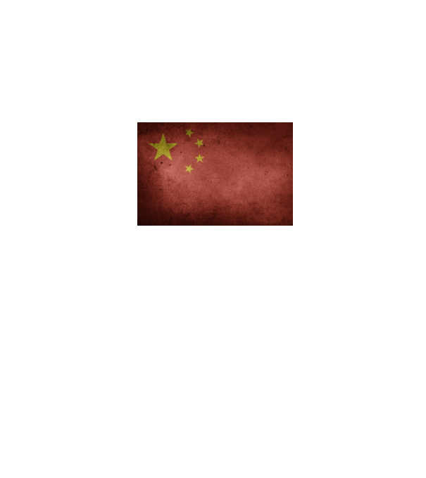 CHINA model negru pe tricou