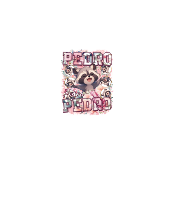 Girly Pedro model alb pe tricou