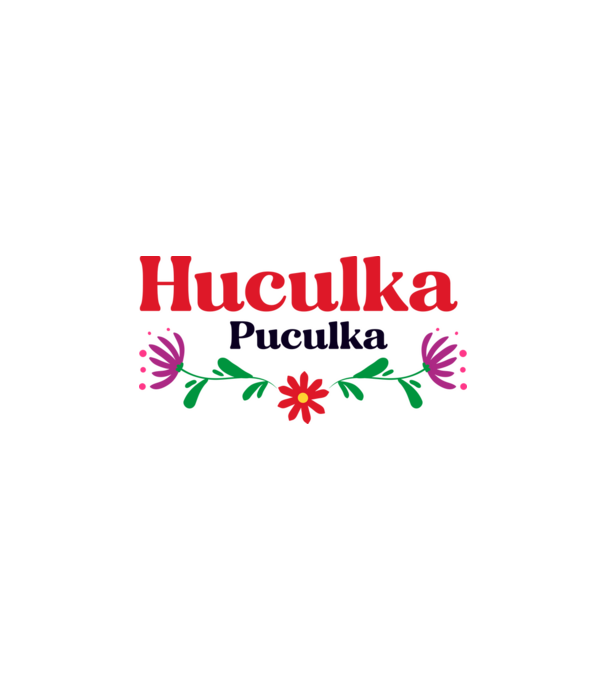 Huculka Puculka model alb pe tricou