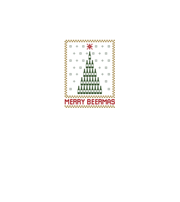 Merry Beermas model gri pe tricou