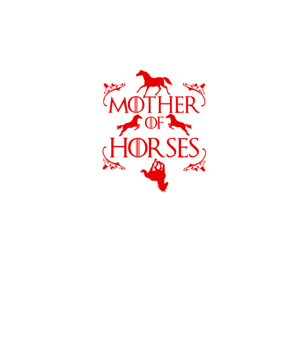 Mother of Horses model negru pe tricou