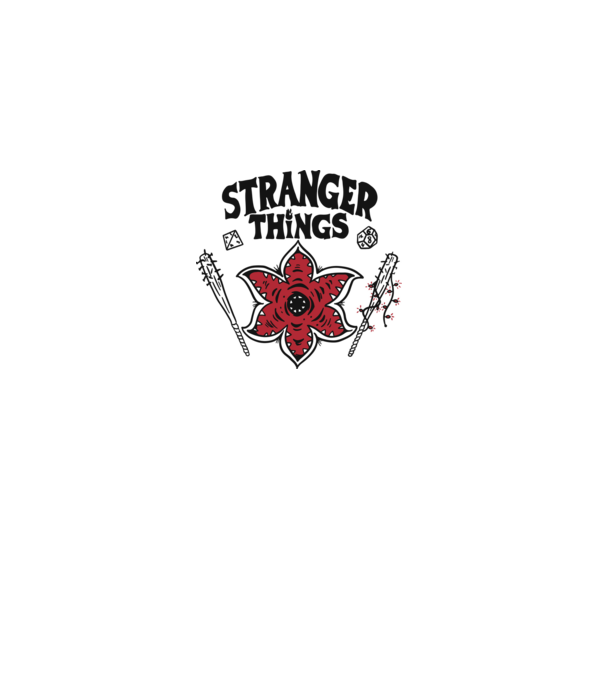 stranger things demogorgon head2 model alb pe tricou