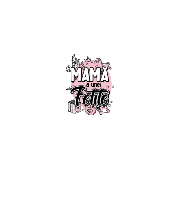 Mamă a unei fetițe model roz deschis pe tricou