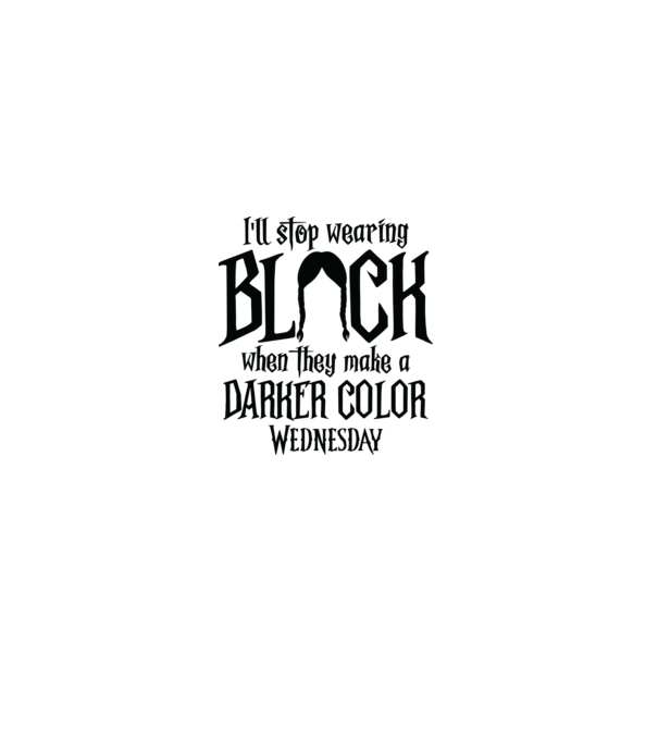 ill stop wearing black model alb pe tricou