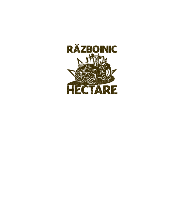 Războinic Hectare model alb pe tricou