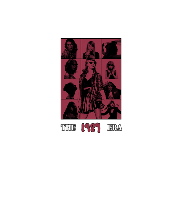 Taylor Swift ERAS red model negru pe tricou